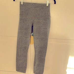 Lululemom capri leggings animal print